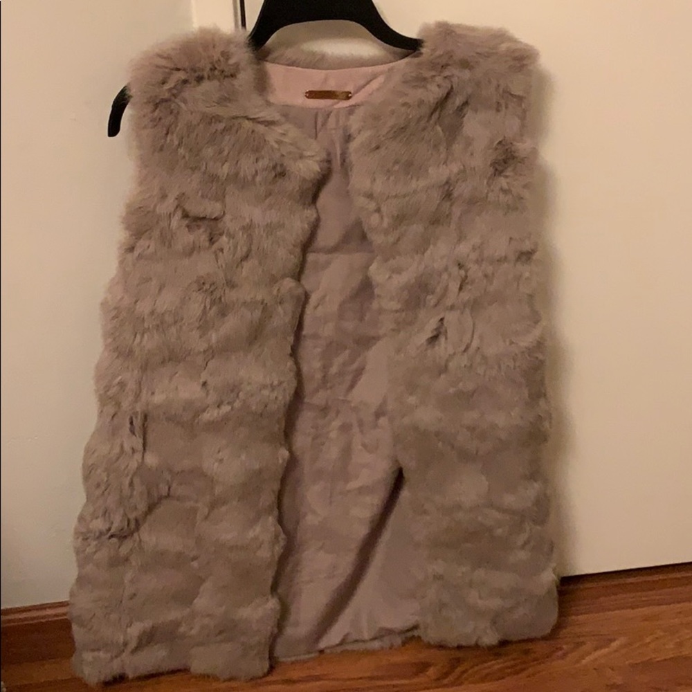 100% Authentic rabbit fur vest